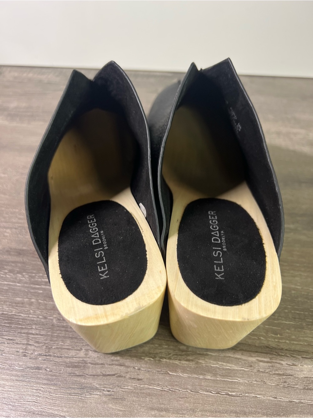 Kelsi Dagger Brooklyn Black Jhett Clogs with Studded Trim size 8 $190 - Picture 5 of 9